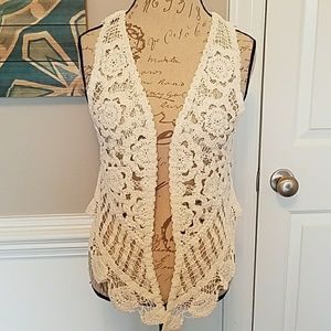 NWOT Crochet Vest